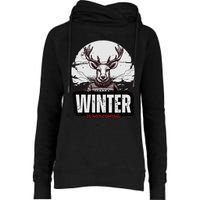 Winter Is Not Coming Sunshine Summer Graphic Fashion Funny Womens Funnel Neck Pullover Hood