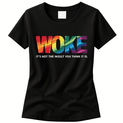Woke ItS Not The Insult You Think It Is Womens T-Shirt