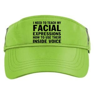 Womens I Need To Teach My Facial Expressions How To Use Their Voice Adult Drive Performance Visor