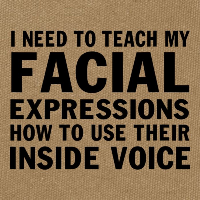Womens I Need To Teach My Facial Expressions How To Use Their Voice Cotton Canvas Backpack