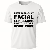 Womens I Need To Teach My Facial Expressions How To Use Their Voice Performance Shirt