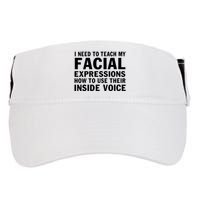 Womens I Need To Teach My Facial Expressions How To Use Their Voice Adult Drive Performance Visor