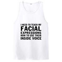 Womens I Need To Teach My Facial Expressions How To Use Their Voice PosiCharge Competitor Tank