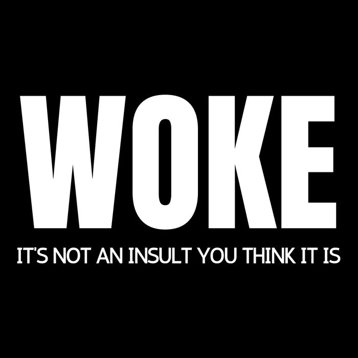 Woke Is Not An Insult Stripe Pom Pom Beanie