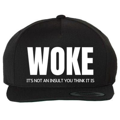Woke Is Not An Insult Wool Snapback Cap