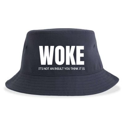 Woke Is Not An Insult Sustainable Bucket Hat