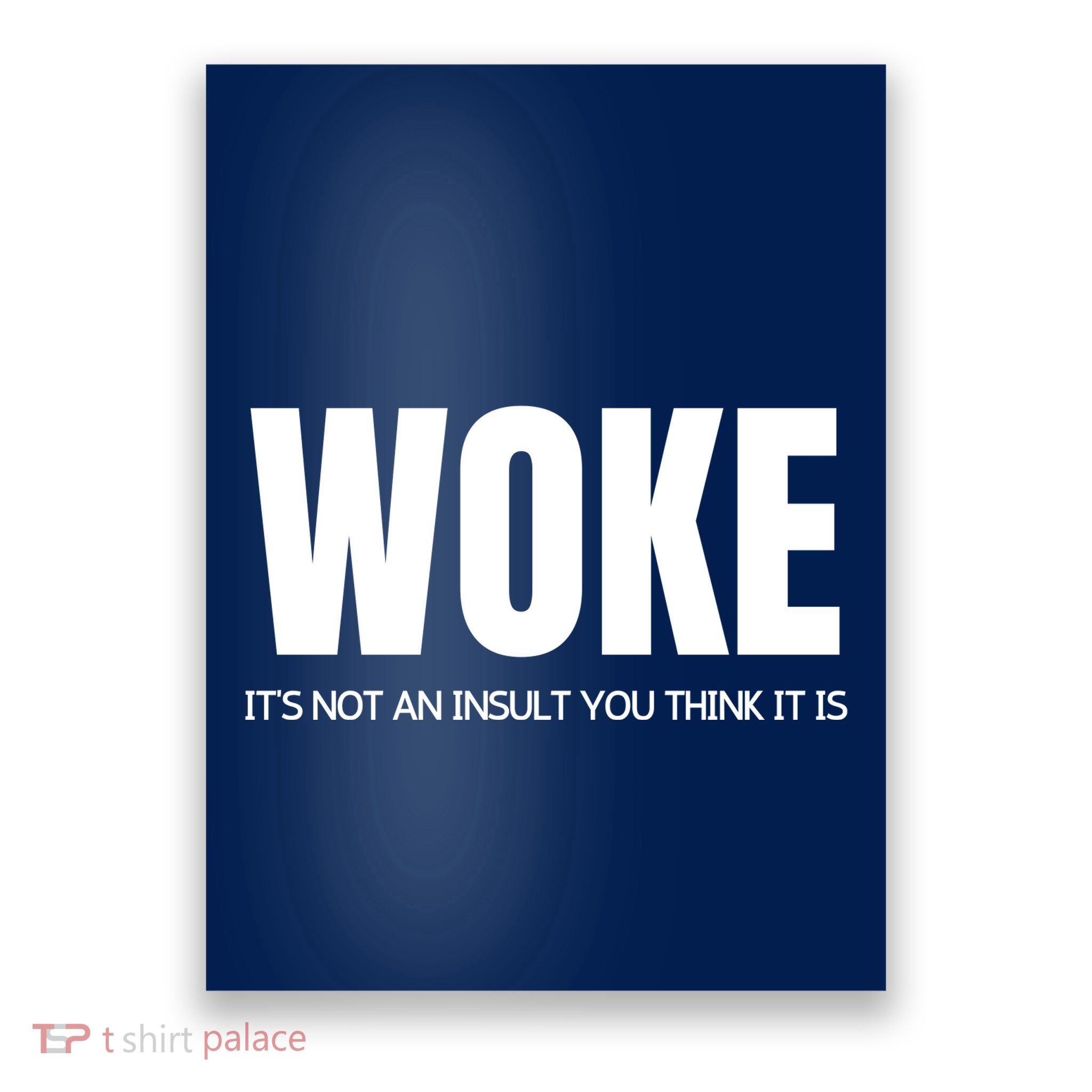Woke Is Not An Insult Poster