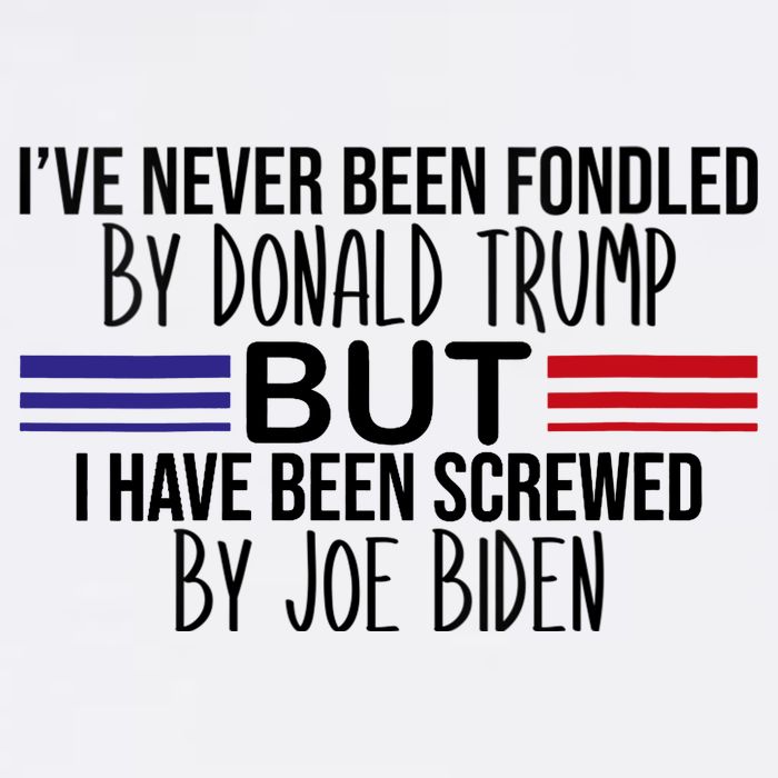 Wo I’ve Never Been Fondled By Donald Trump But Screwed By Biden V-Neck V-Neck T-Shirt