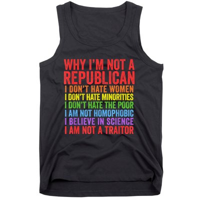 Why IM Not A Republican I Am Not A Traitor Tank Top