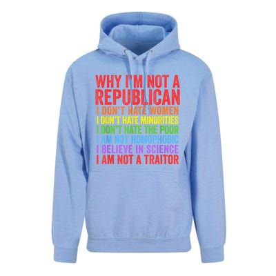 Why IM Not A Republican I Am Not A Traitor Unisex Surf Hoodie