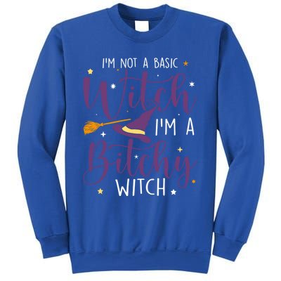 Witching Im Not A Basic Witch Funny Halloween Witch Great Gift Sweatshirt