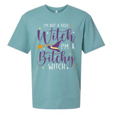 Witching Im Not A Basic Witch Funny Halloween Witch Great Gift Sueded Cloud Jersey T-Shirt