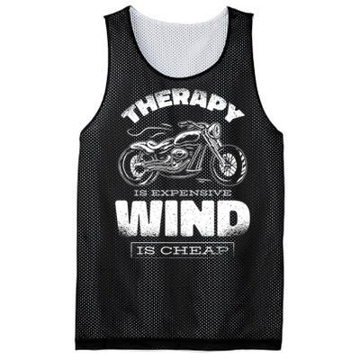 Wind Is Cheap Therapy Is Expensive Motorcycle Mesh Reversible Basketball Jersey Tank