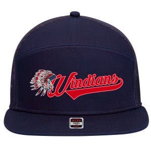 Windians Cleveland 22 Win Streak Baseball 7 Panel Mesh Trucker Snapback Hat