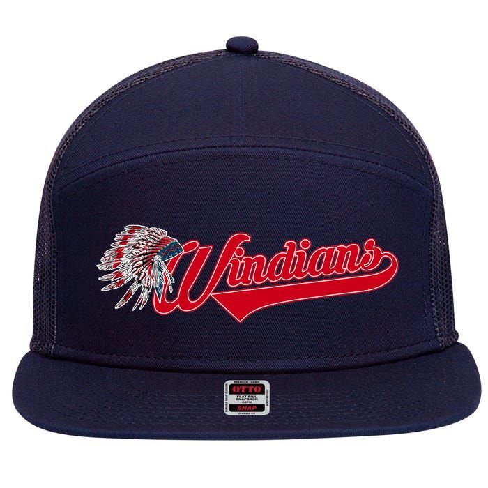 Windians Cleveland 22 Win Streak Baseball 7 Panel Mesh Trucker Snapback Hat