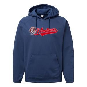 Windians Cleveland 22 Win Streak Baseball Performance Fleece Hoodie