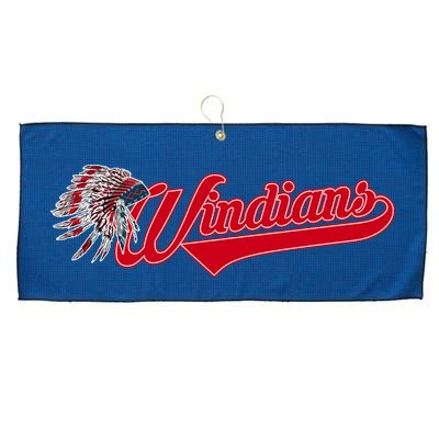 Windians Cleveland 22 Win Streak Baseball Large Microfiber Waffle Golf Towel