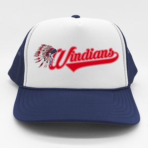 Windians Cleveland 22 Win Streak Baseball Trucker Hat