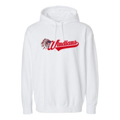 Windians Cleveland 22 Win Streak Baseball Garment-Dyed Fleece Hoodie