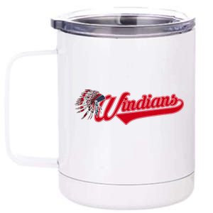 Windians Cleveland 22 Win Streak Baseball 12 oz Stainless Steel Tumbler Cup