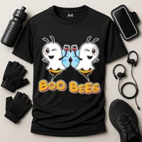 Wine Boo Bees Funny Ghost Performance Shirt