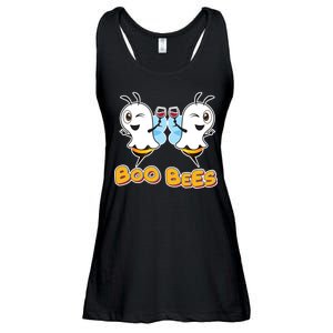 Wine Boo Bees Funny Ghost Ladies Essential Flowy Tank