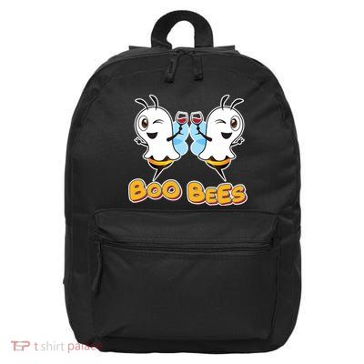 Wine Boo Bees Funny Ghost 16 in Basic Backpack