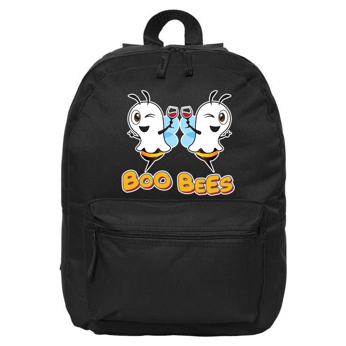 Wine Boo Bees Funny Ghost 16 in Basic Backpack