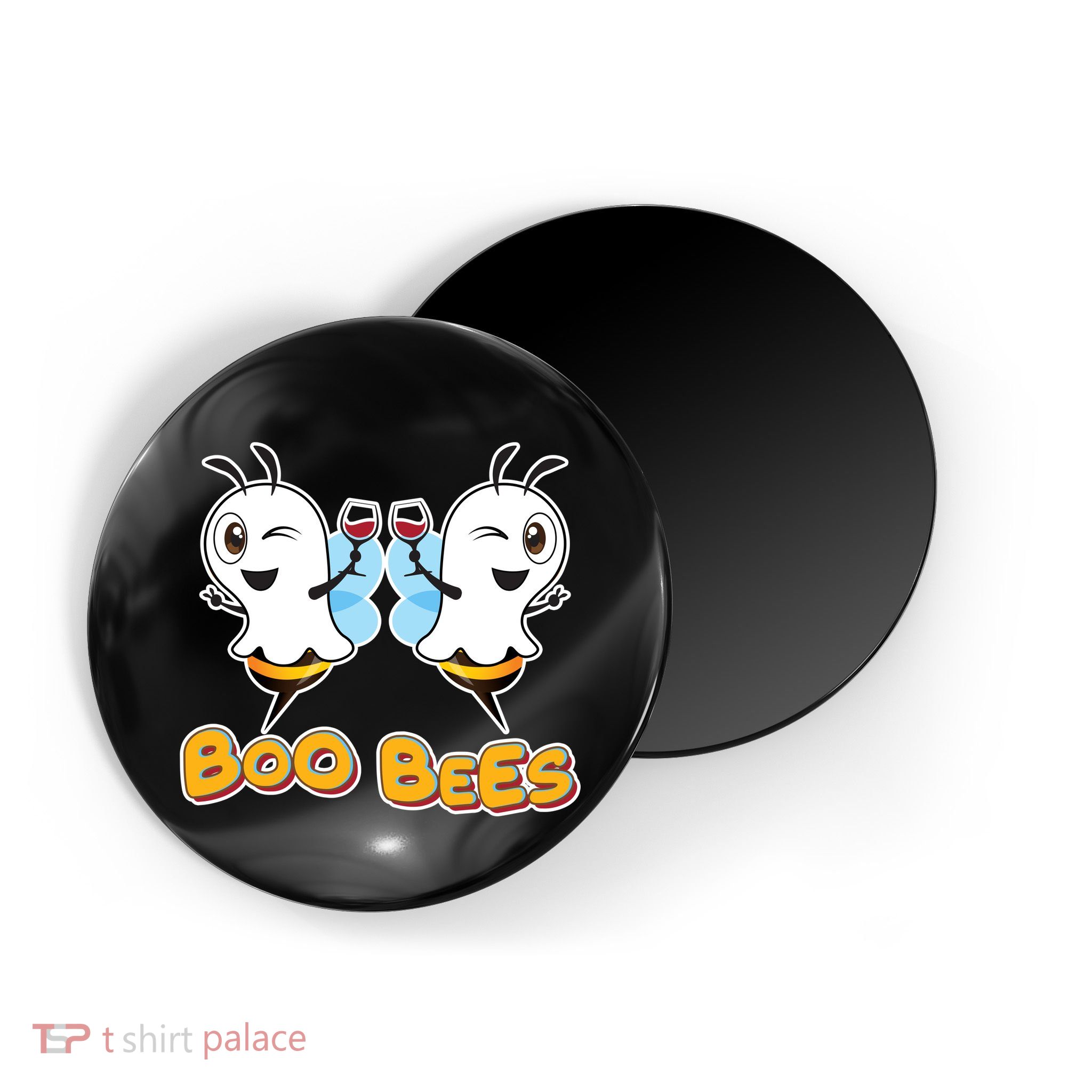 Wine Boo Bees Funny Ghost Magnet