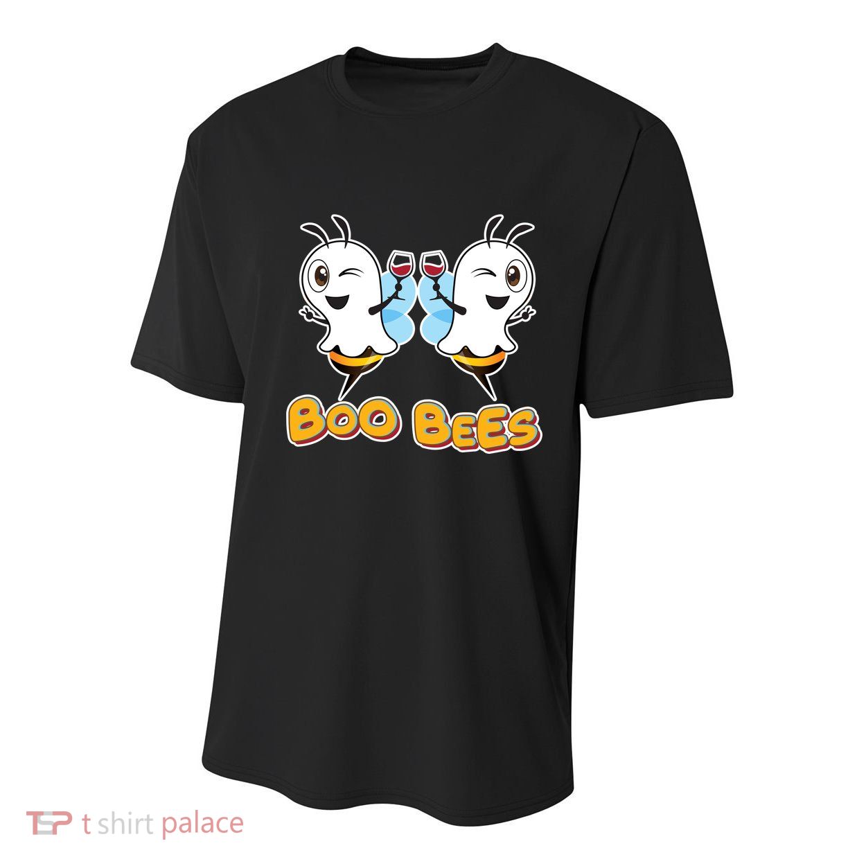 Wine Boo Bees Funny Ghost Youth Performance Sprint T-Shirt