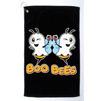Wine Boo Bees Funny Ghost Golf Towel