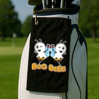 Wine Boo Bees Funny Ghost Golf Towel