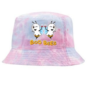 Wine Boo Bees Funny Ghost Tie-Dyed Bucket Hat