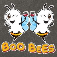 Wine Boo Bees Funny Ghost Cotton Canvas Backpack