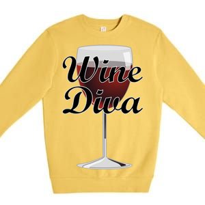 Wine Diva Premium Crewneck Sweatshirt