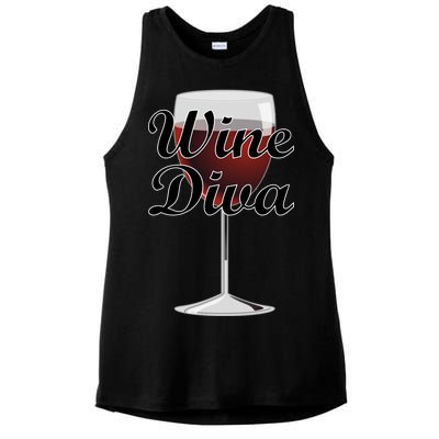 Wine Diva Ladies PosiCharge Tri-Blend Wicking Tank