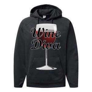 Wine Diva Performance Fleece Hoodie