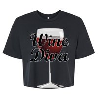 Wine Diva Bella+Canvas Jersey Crop Tee