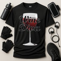 Wine Diva Cooling Performance Crew T-Shirt