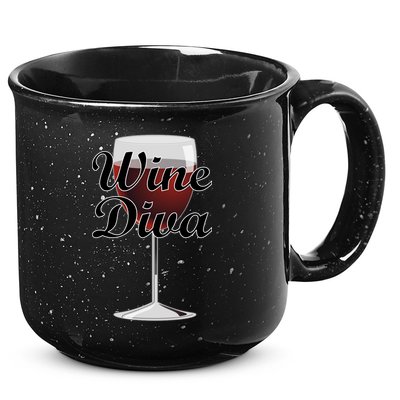 Wine Diva 15oz Campfire Ceramic Mug