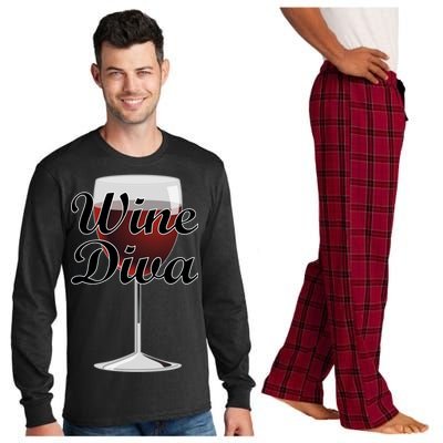 Wine Diva Long Sleeve Pajama Set