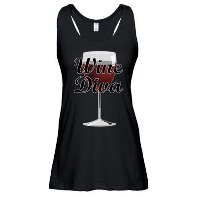 Wine Diva Ladies Essential Flowy Tank