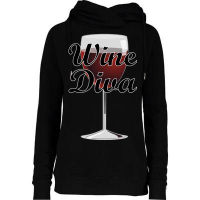 Wine Diva Womens Funnel Neck Pullover Hood