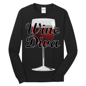 Wine Diva Tall Long Sleeve T-Shirt