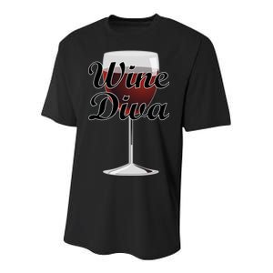 Wine Diva Youth Performance Sprint T-Shirt