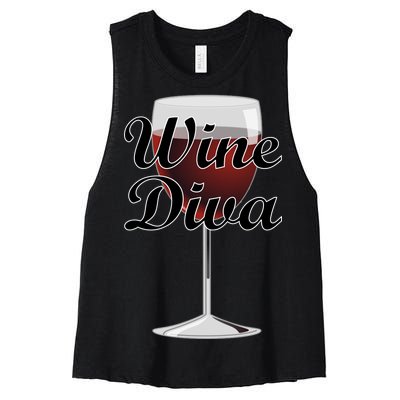 Wine Diva Women's Racerback Cropped Tank