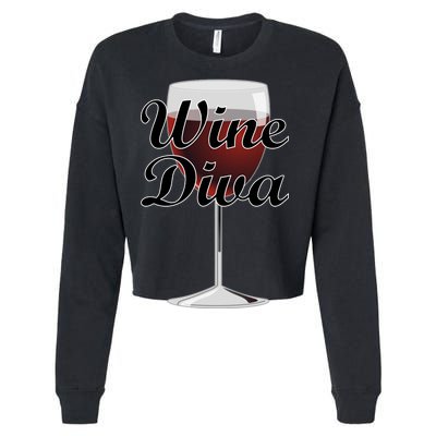 Wine Diva Cropped Pullover Crew