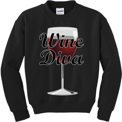 Wine Diva Kids Sweatshirt