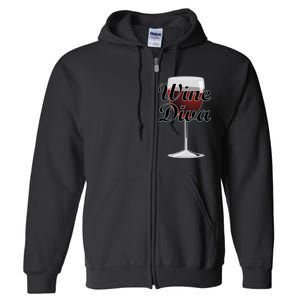 Wine Diva Full Zip Hoodie