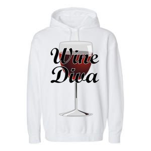 Wine Diva Garment-Dyed Fleece Hoodie